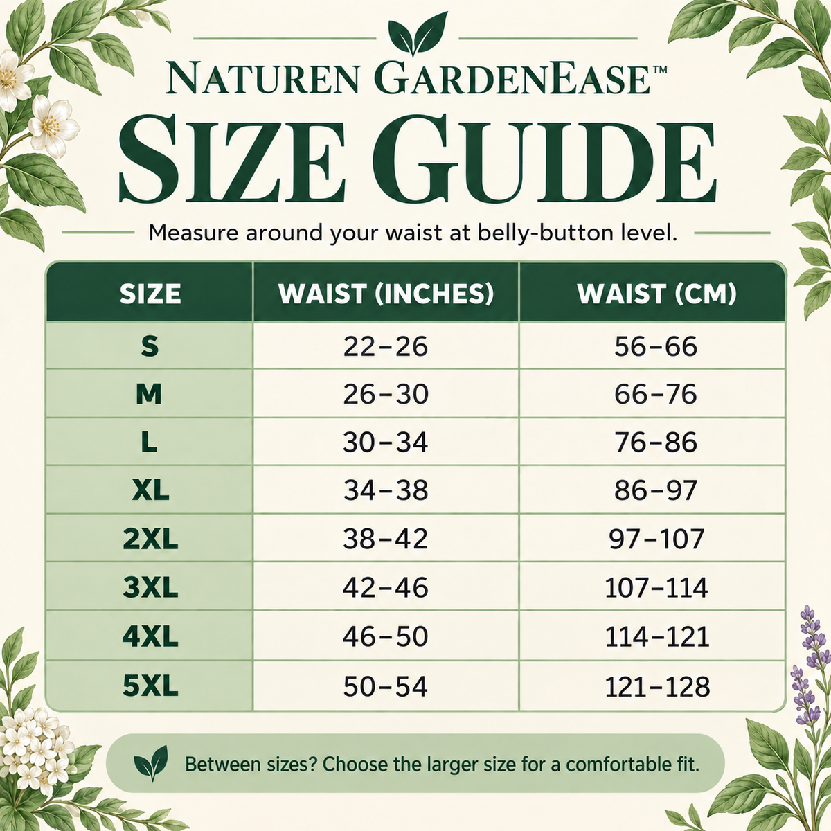 Naturen Comfort Belt - Adjustable Belt for Easy Gardening