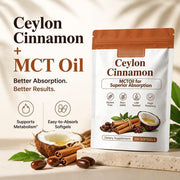 Ceylon Cinnamon 7200mg Equivalent with MCT Oil