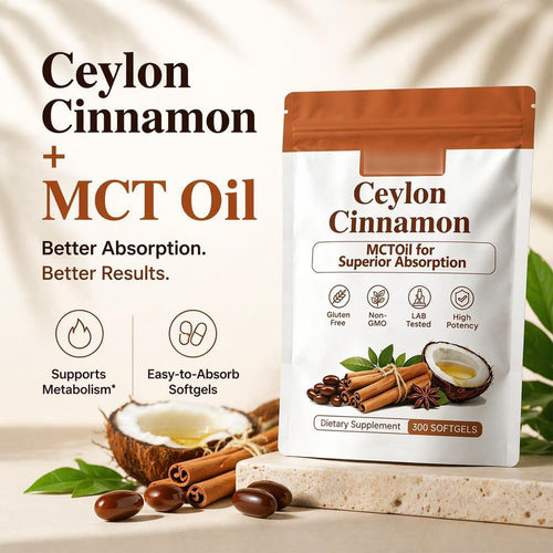 Ceylon Cinnamon 7200mg Equivalent with MCT Oil